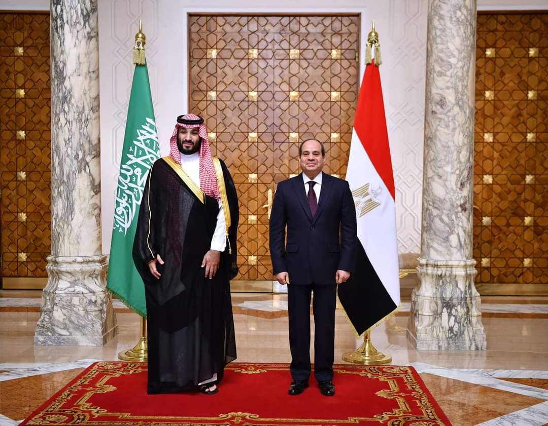 استقبال السيسي لولي العهد السعودي محمد بن سلمان